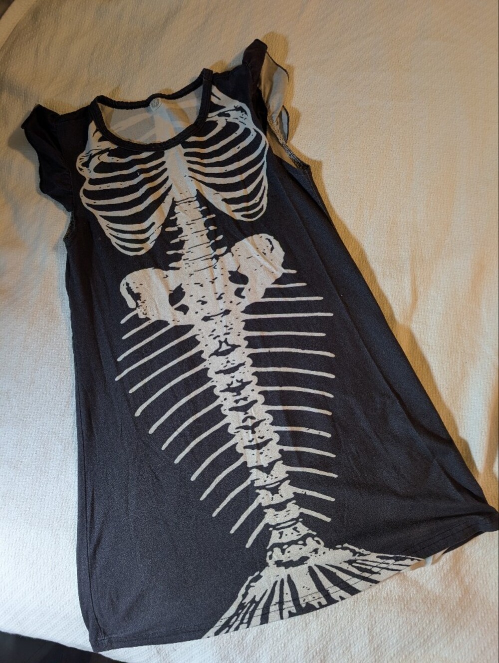 Girls Nightgown Skeleton Print